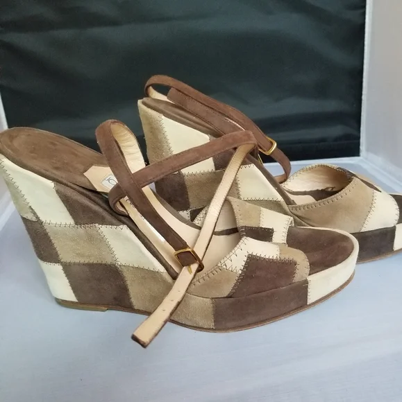 Joseph Azaguri wedge platform sandals - Picture 5 of 7